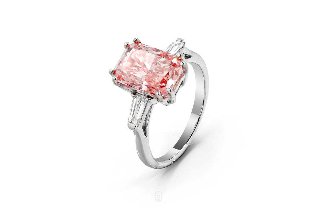 Radiant Fancy Pink Ring