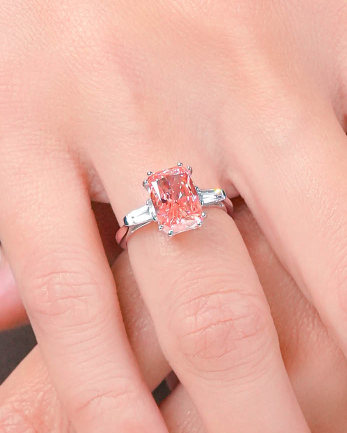 Radiant Fancy Pink Ring