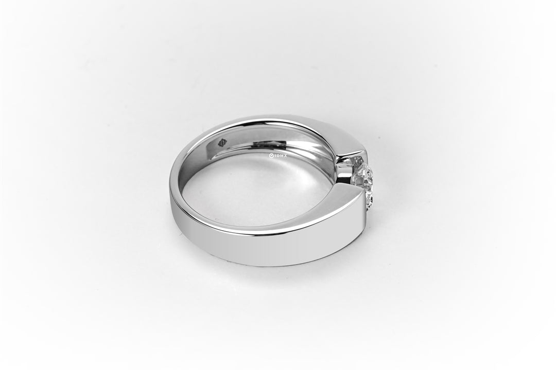 LAB DIAMOND 1CT ROUND BRILLIANT TENSION SET RING