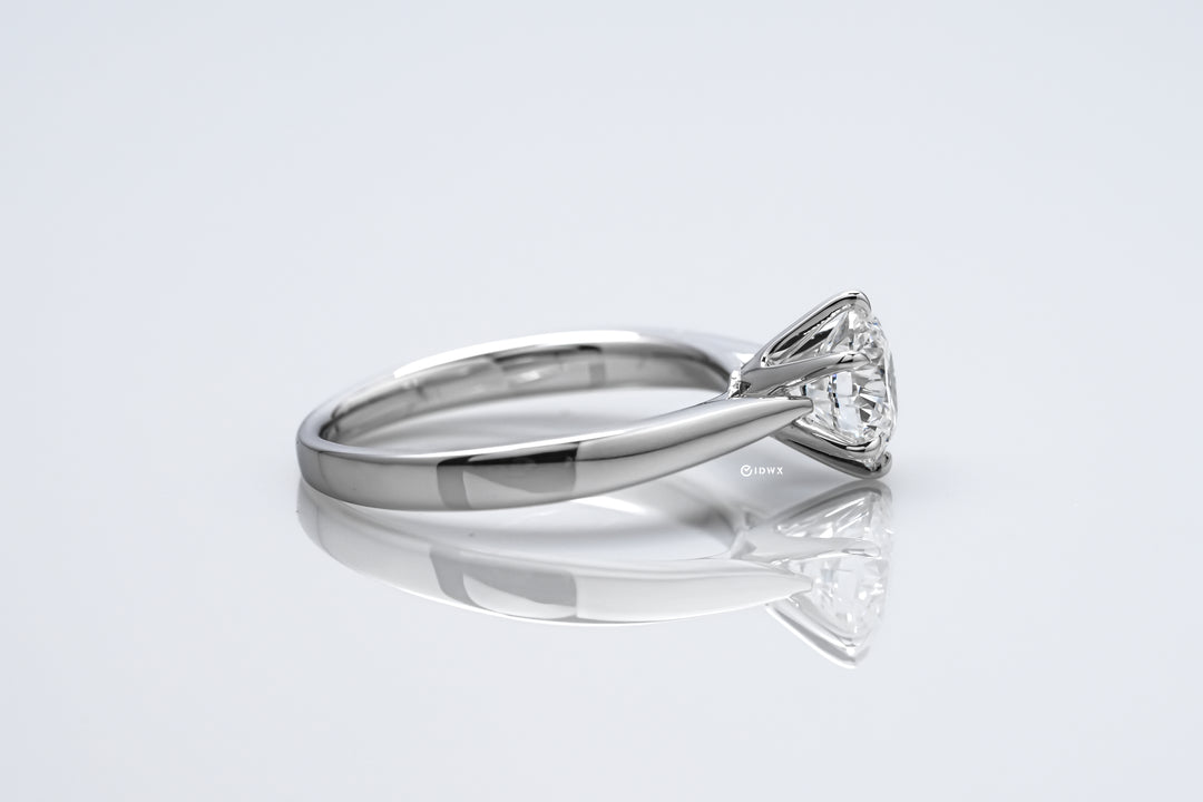 LAB DIAMOND 1CT ROUND BRILLIANT WHITEGOLD SOLITAIRE RING