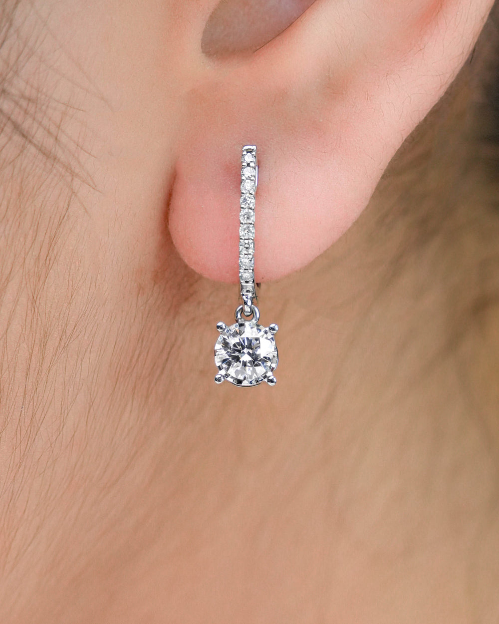 Round Drop Earring