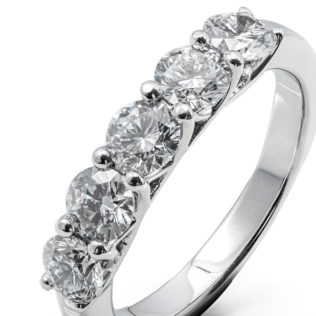 Round Half Eternity Ring