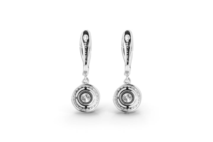 Round Halo Earring