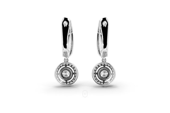 Round Halo Earring