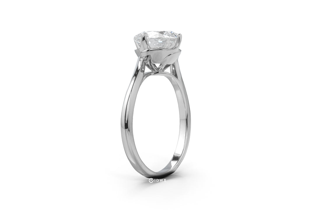 LANA WHITEGOLD SPLIT SHANK RING 2CT ROUND CUT LAB DIAMOND