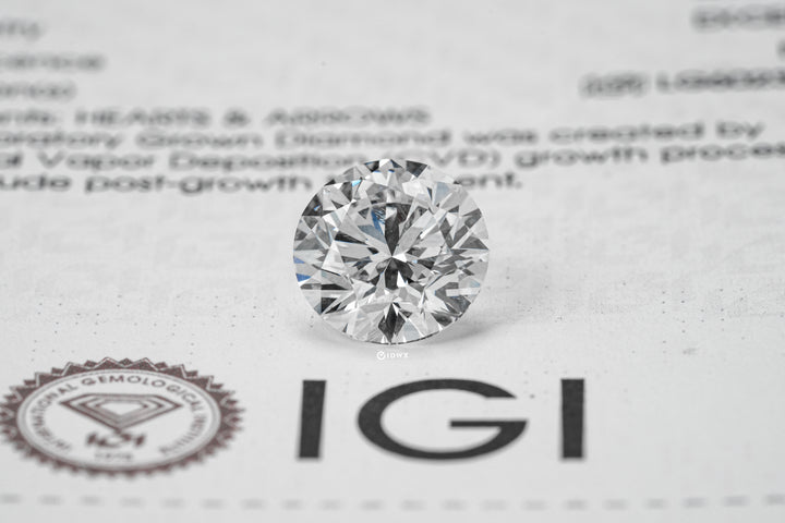 LAB GROWN DIAMOND BY IGI - RB 4.03CT / E-VS1