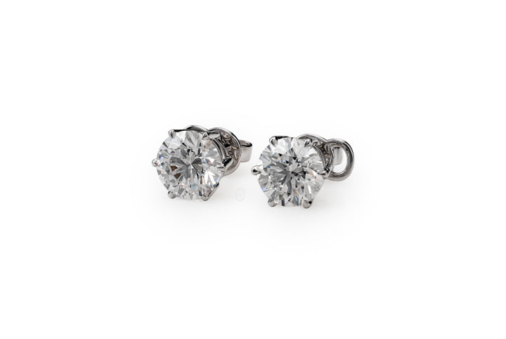 Stud Earrings Round