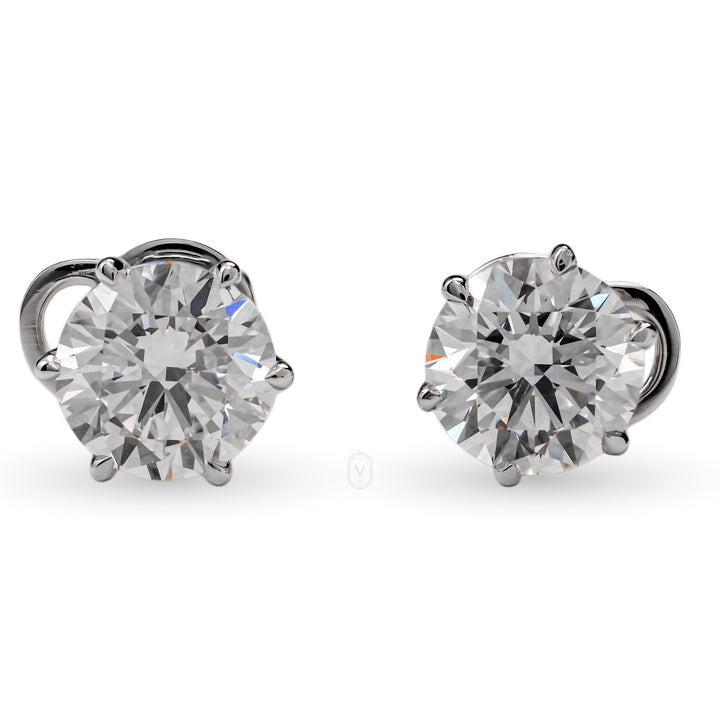 Stud Earrings Round