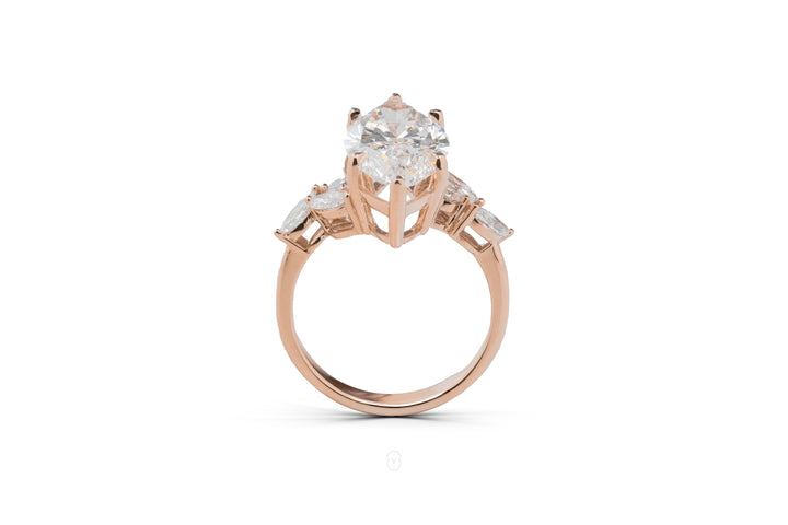 harga lab grown diamond marquise ring rosegold