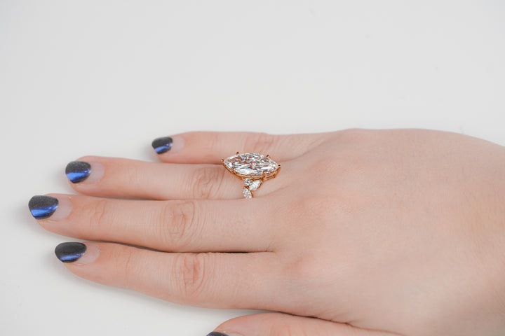 harga lab grown diamond marquise ring rosegold