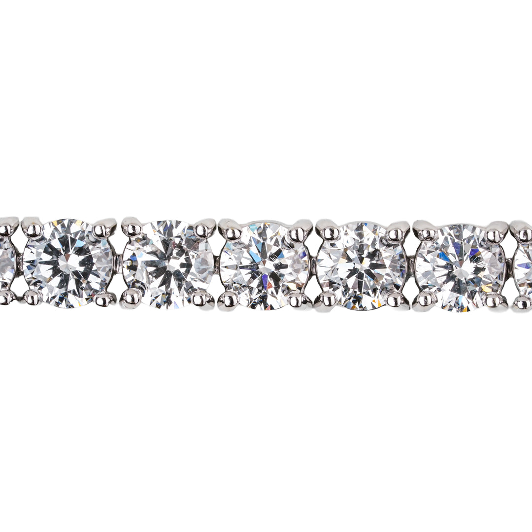 WHITEGOLD TENNIS BRACELET 30 STONES LAB DIAMOND