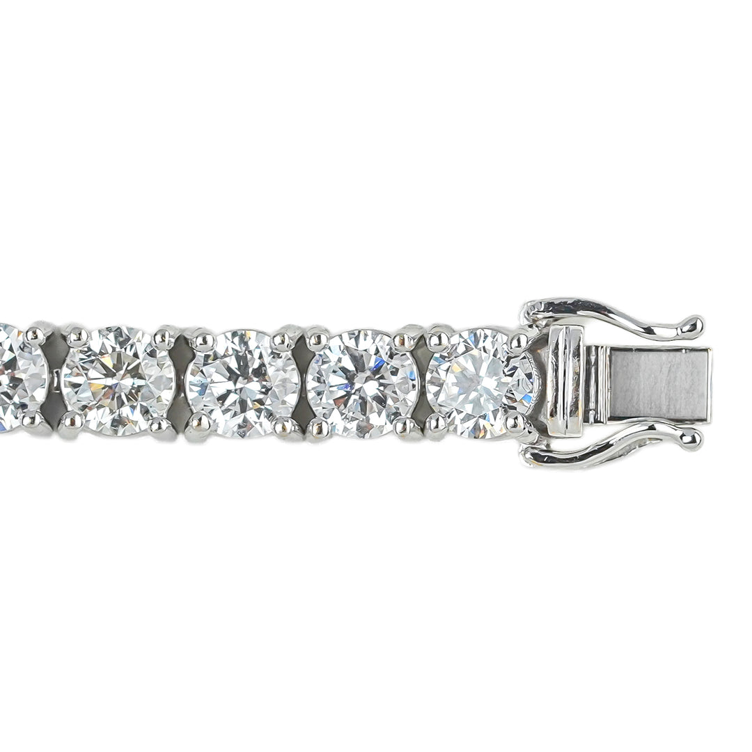 WHITEGOLD TENNIS BRACELET 30 STONES LAB DIAMOND