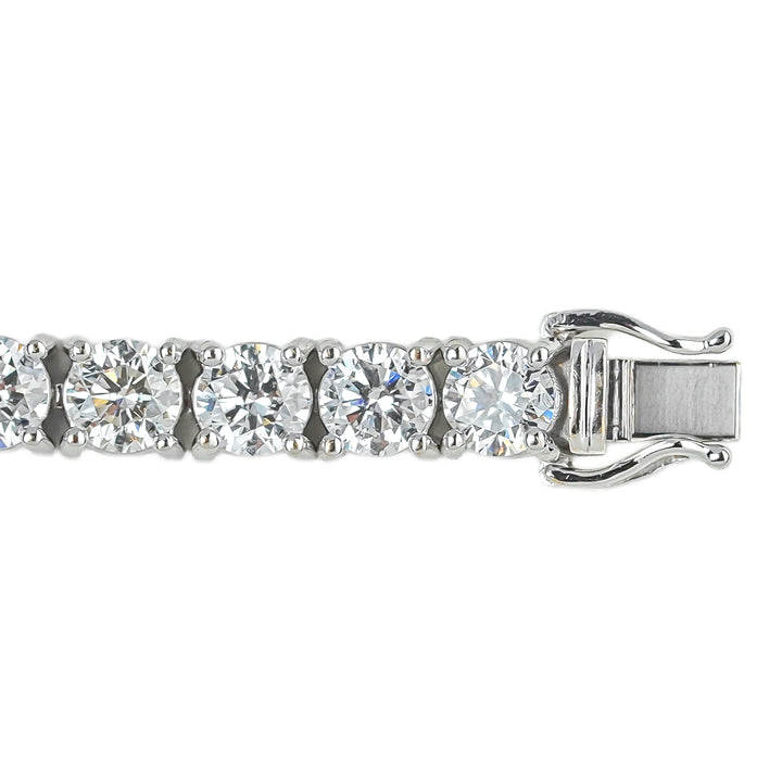 WHITEGOLD TENNIS BRACELET 30 STONES LAB DIAMOND